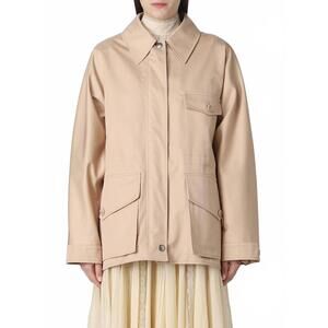NEW BURBERRY oversized collared jacket in nude